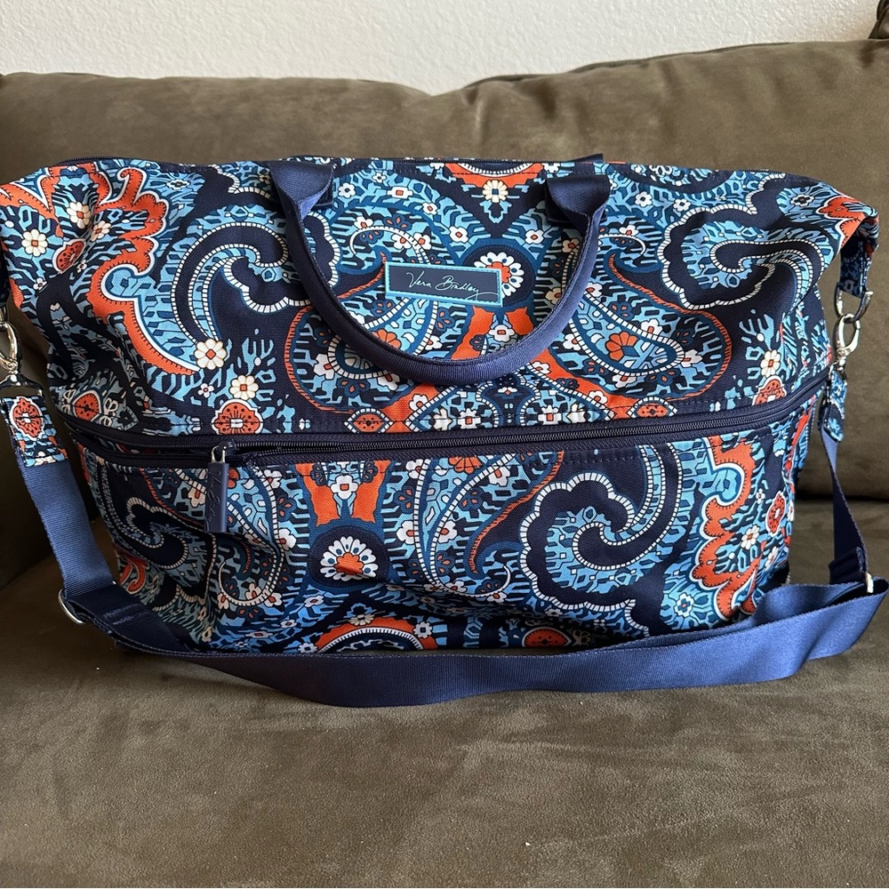 Vera Bradley Marrakesh Large Expandable Duffle Weekender Bag